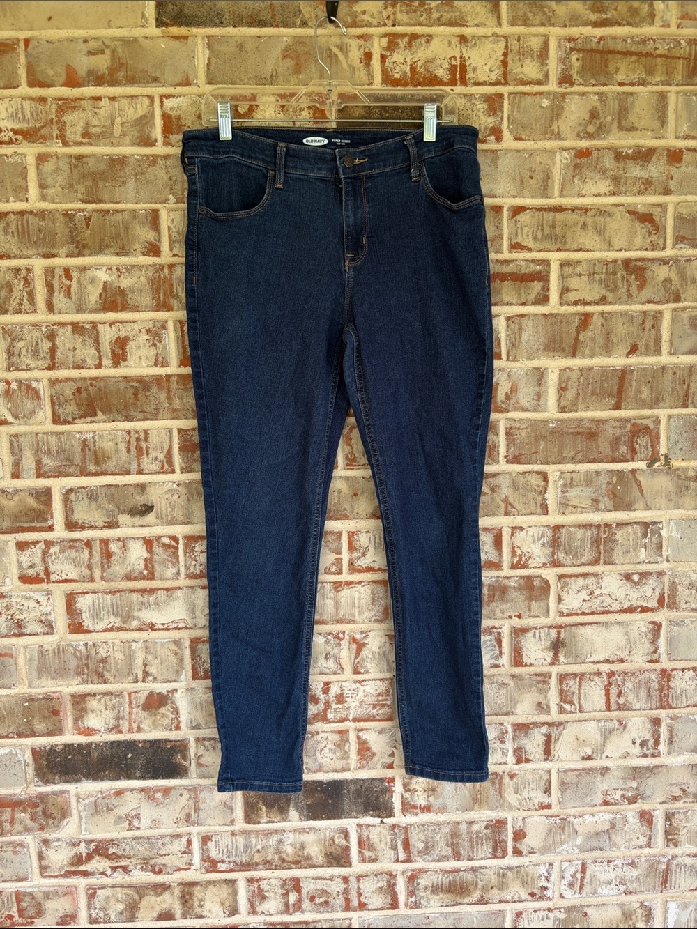 Old Navy Dark Blue Mid-Rise Skinny Jeans